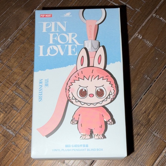 Labubu Other - POP MART genuine pin for love labubu “X”